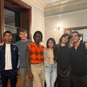 Harlan Coben Instagram - Some of the wonderful cast of @shelteronprime stopped by tonight to keep me company ❤️. From left to right @jadenmichael (Mickey) @brianaltemus (Troy) @brandonlashawncurry (Agent) @samanthabugliaro (Ashley) @alexamareka (Whitney) @antoniocipriano_ (Buck). I am a lucky man. 
❤️📺♥️🙏🏻
#shelteronprime @primevideo