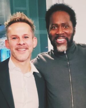 Harold Perrineau Instagram - When one of your favorite humans turns up on the same side of the world you’re on. @dom_monaghan_ congrats on your opening. Love you my friend.