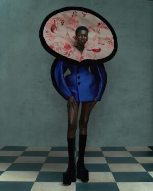 Harris Reed Instagram - I have never been so proud of a Harris Reed show, 6 months of work, hundreds and hundreds of hours of hand painted and hand embroidered deadstock wallpaper soaked, sponged and reworked into Fluid Demi Couture, for my 7th season, entitled Shadow Dance.
There are no words to express my deepest gratitude to my Harris Reed team for the sleepless nights and toiles and toiles that we had to make to make these dramatic silhouettes come together!

A massive thank you to @fromentaldesign and @timpbutcher for allowing me to access their archive and find these treasures to bring them back to life with your incredible help!

Shadow Dance 
@Harris_reed February 2024
Make-Up Look designed by @sofiatilbury using @charlottetilbury 
Hair @alipirzadeh @streetersagency in collaboration with @dysonhair @dysonhairpro 
Nails @manicuredbysimone with Sweet Squared @lovecnd @swwtsquared.nails
Styling @harry_lambert @bryantartists
Casting @nachumshonn
Movement Direction @simon.donnellon @sweetsquared.nails 
String Quartet Ian Burdge, Warren Zielenski, Zahra Benyounes, Bruce White
Production @family.ltd
Archive fabrics from @fromentaldesign
Footwear Harris Reed X @rokeratelier 
Millinery in collaboration with @viviennelake_
Press @dhpr_london
Imagery @marc_hibbert @artworld.agency
With thanks 
to @royalsalute @lexusuk