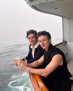 Harrison Osterfield Instagram - Can’t remember what I said in the 2nd pic but it was something to do with the breeze and sleeves. @danielwfletcher told me to stick to acting.