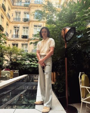 Harry Collett Instagram - Paris Press. 

🖌️ @pauldonovanhair 
👔 @luke_jefferson_day 
@sunspelclothing