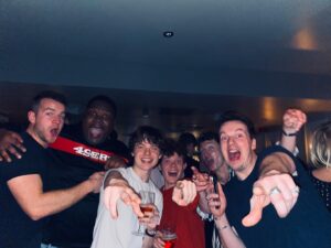 Harry Holland Instagram - 21 and Over... A picture that sums up the night 😂 Thank you @archerstreetsoho for a great time x