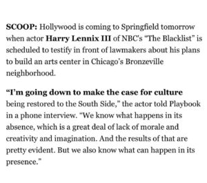 Harry Lennix Instagram - Making things happen! Exciting to see all of this in motion. Swipe to read the article.