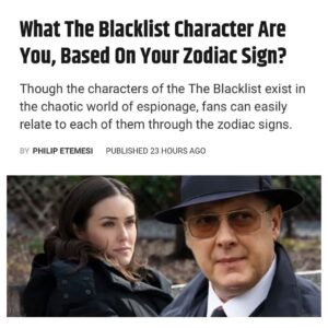 Harry Lennix Instagram - We’re a little less than two months away from the Season 10 premiere of #TheBlacklist. Comment below which character you are based on your zodiac sign!