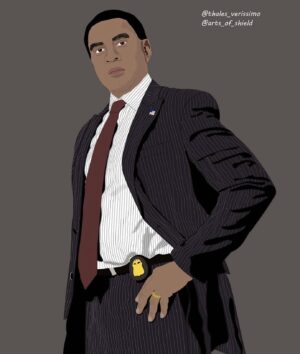 Harry Lennix Instagram - #FanArtFriday of Harold Cooper brought to you by @arts_of_shield. I hope everyone has a great weekend! 

P.S. Don’t forget to tune in to an all new episode of #TheBlacklist this Sunday.