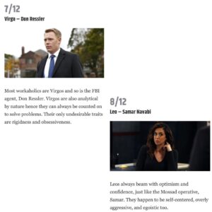 Harry Lennix Instagram - We’re a little less than two months away from the Season 10 premiere of #TheBlacklist. Comment below which character you are based on your zodiac sign!