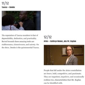 Harry Lennix Instagram - We’re a little less than two months away from the Season 10 premiere of #TheBlacklist. Comment below which character you are based on your zodiac sign!