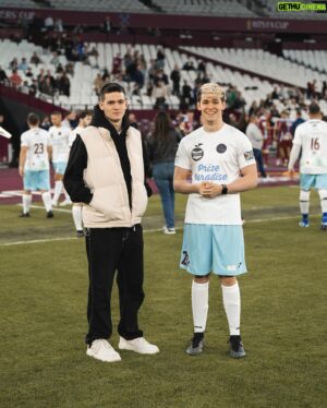 Harvey Mills Instagram - I’d never played in a real game of football in my life. Now I’ve played in one real game of football in my life. And it was at the West Ham Stadium. w h a t.
📸: @dobbyiam