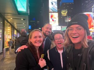 Haviland Stillwell Instagram - 24 hours in #nyc curation(?) bc I will not use that other word. Also I never take enough pics and this has to change. Reed has some, just reminded me I need to grab their phone and do some airdrops. ☝🏼😵‍💫 they like it when we stand in Times Square and I retell the story of the day I got the call from my then agent that I’d booked my first Broadway show. Every piece of Manhattan holds a palpable memory for me.