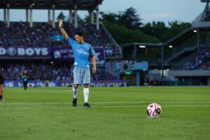 Hayato Ichihara Instagram - ©KAWASAKI FRONTALE
#川崎市制100周年
#かわさき飛躍祭 
#川崎
#川崎フロンターレ 
#サンフレッチェ広島 
#始球式
#ハーフタイムショー