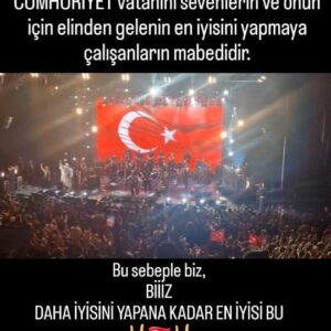 Hayko Cepkin Instagram - 🇹🇷Cumhuriyet bayramımız kutlu olsun🇹🇷
'CUMHURİYET vatanını en çok sevenlerin ve onun için elinden gelenin en iyisini yapmaya çalışanların mabedidir. Bu sebeple biz, BİİİZ DAHA İYİSİNİ YAPANA KADAR EN İYİSİ BU🤘

#haykocepkin  @kocakirgulcin
@mortal_x @poyrazclick @aitho
@berkayildrm @burakmalcok @berfinkarayaka @alperakcaytr   @bujutop @ufuk.serbest @gorkemeylem @ocognr @sedaozgiss @eventsacrossturkey #anepicsymphony
#cumhutiyet #kutluolsun #bizdahaiyisiniyapanakadareniyisibu #sadecebirkonserdeğil
#konser #consert #live #performance #ister #keşfet #ister #keşfetme