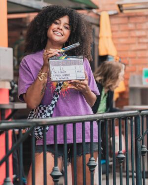 Hayley Marie Norman Instagram - This week I wrapped production on my directorial debut; a film that I also wrote and star in. The opportunity to tell my stories has been a long time in the making and I’m so excited that my dreams are coming to fruition. I am in awe of my incredible cast, crew, and producers- without which none of this would have been possible. Thank you a million times over. 🙏🏾 
Directed/Written/Starring/EP: ME, bitches (hehe)
EP: @beetsaladbar 
EP: @ingridhaas 
Producer: @elishayaffe @cultstatus.tv 
Cinematographer: @g.e.g.s 
1st AD: @cutterwhite 
Script Supervisor : @vaalenglish 
Production Designer: @thearvnk 
Sound: @vered13 
Hair/Makeup: @tealmuah 
1st AC: Brett Checkelsky
2nd AC: @duhblackpopulist 
PD asst: @benverde_ 
Gaffer: @chrisbonddp 
Key Grip: @cherrybomb_omb 
Assoc Producer: @goodiemang 
2nd 2nd: @beardjam 
Production Asst: @herbiefullerloaded 
Assoc Producer: @jessicerra13 
Production Asst: @goodusername 
CAST: @leogonzall @rachael.drummond @verbalberappin @vanessalchester 
Special thank you: @wemakemovies 
BTS PHOTOS: @jill.petracek @karolinabryner