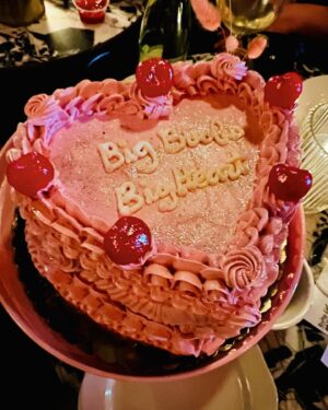 Hayley Marie Norman Instagram - Thank you SO much for all the birthday wishes!!! I read each one with a big wide open receiving heart. I feel loved, I feel seen, and I feel ready for this new chapter!! Thank you to every single person who’s brought joy in to my life, it really does mean everything to me! 💕💕 🎂  Ps- yes my cake says big boobs big heart and we have the brilliant @adefink to thank for that hehe