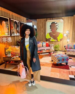 Hayley Marie Norman Instagram - My favorite gaze is that of the black woman. Congrats @mickalenethomas on an incredible exhibit at @thebroadmuseum. Thank you for sharing your art with us.