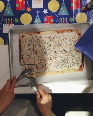 Hayley McFarland Instagram - Made myself a giant pop-tart birthday cake, like all grown-ups should. #f52grams