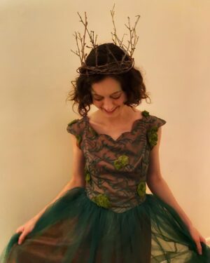 Hayley McFarland Instagram - couldn’t tell anyone *exactly* what I was dressed up as, but I’m still proud of how my wood nymph/forest princess/swamp witch costume came out