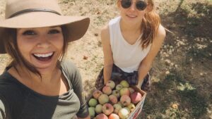 Hayley McFarland Instagram - Just a nice lil mother-daughter apple picking trip