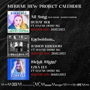 Hazar Deniz BG Instagram - Yeni projelerimizin yayın takvimi ile çok yakında bütün platformlarda 3 güzel eser yayında olacaktır. - Merbar New Project Calender -  @merbarco @nuhatrojoffical @ramosofficiall @ezraelsofficial @hdbgpictures #music #love #hiphop #rap #art #musician #artist #instagood #musica #instagram #singer #follow #dj #like #rock #dance #photography #guitar #s #song #bhfyp #life #newmusic #producer #happy #fashion #rapper #viral #beats #bhfyp
