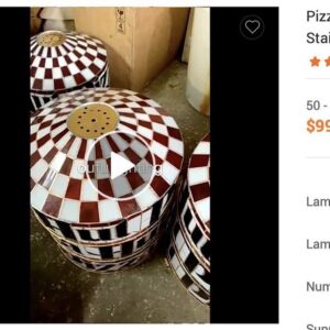Heather Anne Campbell Instagram - So, I've always wanted a Pizza Hut lamp. The problem is that when they show up on eBay, they cost thousands of dollars. I needed to think outside the pizza box on this one. I looked up the Chinese producer of the lamps and found their warehouse on Alibaba. They had hundreds of lamp shades in their warehouse. Since I didn't want to purchase 50 lamps, I opened up a manufacturing contract and asked for two sample lamps to be shipped. I paid for the manufacturing cost of the lamps, $99. They were put on a boat in August. Today, I received two brand-new Pizza Hut lamp shades direct from China. I'm going to hang them in my office. Project: PH LAMP complete!