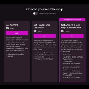 Heather Anne Campbell Instagram - Hello Everyone! New year, new art, old episodes, new patreon tiers!

We are excited to announce the revamp of our patreon tiers. Introducing the Get Played Season Pass! Home of Get Anime’d plus our entire ad-free back catalog: Get Played, How Did This Get Played?, and Premium DLC.

Below is all the information for which tiers come with what content.

TIER INFO

Get Anime’d: Get access to our patreon exclusive show Get Anime’d where we discuss anime series and movies such as Neon Genesis Evangelion, Cyberpunk: Edgerunners, Chainsaw Man, Akira, Ghost in the Shell and more!

Get Played Retro Collection: Get access to the ad-free back catalogue of Get Played, How Did This Get Played? and Premium DLC and weekly ad-free new episodes of Get Played.

Get Anime’d & Get Played Retro Bundle: Get access to the patreon exclusive series Get Anime’d, the ad-free back catalogue of How Did This Get Played?, Premium DLC and new weekly ad-free episodes of Get Played.

If you’re upgrading to a new tier you will need to delete your current Get Anime’d feed and follow the new RSS feed for your new tier to access the new content!

Hosted by Matt Apodaca, Heather Anne Campbell and Nick Wiger
Get Played music by Ben Prunty
Get Anime’d music by David Schmoll
Art by Duck Brigade
Production and Engineering by Richelle Chen

Just subscribed? Learn how to easily add the feed to your podcast app here. 

Join our Discord http://discord.gg/getplayed 
Follow us on Twitch http://Twitch.tv/getplayedpod 

Write us an email at getplayedpod@gmail.com 

Leave us a voicemail at 616-275-2933