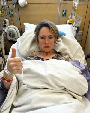 Heather Anne Campbell Instagram - so a few weeks ago I discovered that I had a cancer recurrence, despite going flat and taking almost 5 years of tamoxifen. today they took out the tumor, and some of my chest muscle just to be safe. I probably have more treatment ahead of me, and new meds. but for right now I have a ton of gratitude for my awesome team and the way they help me stay ahead of this trash.

I love my incredible wife, @marychristinalaws, who has called Cedars non-stop to see if there were any cancellations to move up my tests and surgery. I love my friends @hendisaok and @lacherlacherlacher and @atrubens and @eddiesboxingcrew for their enormous supportive rallying. I love @drewfromtv for his daily jokes. I love @getplayedpod and my cohosts so much. I love my writer’s room at @rickandmorty and every other person out there who has kept me in their thoughts and hearts and prayers and shit

to quote:
I lived, bitch
