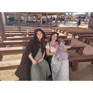 Heather Vaughn Instagram - I’m so glad the crew could make it out to the Ren Faire this year! It was a little bit of a struggle to walk all day being 8 months pregnant 😂 But I managed! Love you guys ❤️