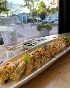 Heather Vaughn Instagram - I need to take a moment to highlight all the food I ate in San Diego/Carlsbad last weekend omg
.
.
2. Jajangmyeon from Kangnam Chef
3. Bao Bao Buns from Blue Ocean Robata & Sushi Bar (My favorite thing I ate while there, hands down)
4. Rice Crunch Spicy Tuna from Blue Ocean Robata & Sushi Bar
5. Geisha Roll from Blue Ocean Robata & Sushi Bar
6. Sashimi Combo from Blue Ocean Robata & Sushi Bar
7. Gonzo Black Ramen from Gonzo Ramen
8. Scallops & Pork Belly from 20|Twenty
9. Poke Poke Bowl from Yoshino’s Japanese Deli
10. Strawberries from the Carlsbad Strawberry Fields