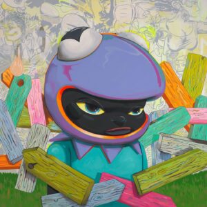 Hebru Brantley Instagram - If your in Miami go check out my new exhibition BOUND @wynwoodwallsofficial