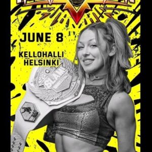 Heidi Katrina Instagram - SLAM! Women's Champion "The Golden Amazon" @heidikatrinaa makes her return to #Finland on June 8 at MetalliSLAM on @Metallica weekend in #Helsinki as she will defend her prestigious title at this tremendous event 🏆

Get your tickets NOW 🎫🎟️ MetalliSLAM on Saturday, June 8 at @Kellohalli in Helsinki ▶️ https://slamwres.eventiolive.fi/

Early bird arrivals will be able to score FREE @liquiddeath beverages when doors open at 17:00 and it's first-come, first-serve while supplies last‼️

#SLAMWrestlingFinland
#slamwres
#prowrestling 
#prowrestler
#professionalwrestling 
#professionalwrestler
#ammattipaini 
#showpaini 
#wrestling 
#keikat 
#tapahtumat 
#slamchampionship
#slamchampion
#slamwomenschampion
#slamwomenschampionship 
#metallicahelsinki
#metallica
#metallislam
#heidikatrina 
#womenswrestler 
#womenswrestling
#femaleathlete 
#fitgirls