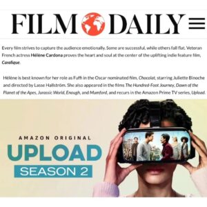 Hélène Cardona Instagram - Thank you Frankie Stein and Film Daily for this interview. Here is part 1.
For the full interview: https://filmdaily.co/craft/helene-cardona and in link in my bio.
With Kali Funston, my amazing award-winning co-star @copilotkali 💖
Chocolat stills by David Appleby. Mumford stills by Gemma Lamana. Caralique stills by Angelica Reyn. Thank you @angifly ❤️

#followyourbliss
#gratitudepractice  
#celebratelife
#actorslife  
#ilovemyjob  
#multilingualactor 
#Chocolat 
#joanneharris
#uploadonprime
#thehundredfootjourney
#lassehallstrom
#lawrencekasdan
#Mumford
#caralique