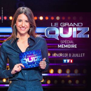 Hélène Mannarino Instagram - L’aventure recommence et continue ❤️
Heureuse ☀️! Rdv le 8 juillet sur @tf1 

#GrandQuiz spécial Mémoire !! On rappellera quelques souvenirs à nos invités 😉😉

@fredogilb @aljofficiel @alp_fr @alexandreduarte__ 
@jcbactv_ @solegoff @rmfaur 

Merci #TheTeam @sophie_labiche @geraldine_balthazard_stylist @mathieulaudrel @delphineaissi_ydalagence 

@romufer @ceciletf1 

#Tf1 #prime #memoire
