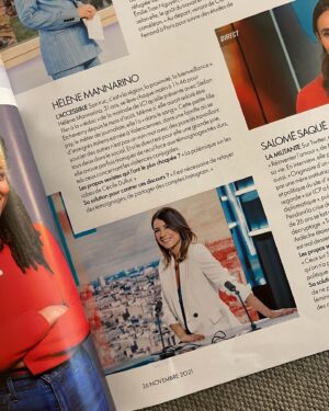 Hélène Mannarino Instagram - Merci @ellefr pour cette double page entre journalistes et entre Femmes ❤️ @emilietn @salomesaque #CamilleDiao 

Merci @florencetredez_elle pour notre échange 

#ellemagazine #elle #journalistes 

CC @carlaj_d @ceciletf1 @lauragfy @romufer ❤️