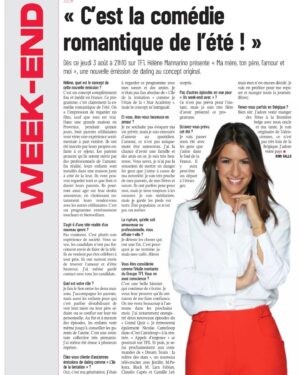 Hélène Mannarino Instagram - La presse belge le dit : « C’est la comédie romantique de l’été » 
Mercii @appellemoirino !! 

« Ma mère, ton père, l’amour et moi » 
@tf1 @itvstudiosfr @degrootejulien @leabismu @thierry75012 @aaaapalis @matthieugrelier 
@romufer @ceciletf1 @matthieunotebaert 

@mathieulaudrel @sophie_labiche @geraldine_balthazard_stylist