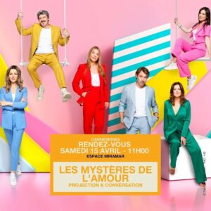 Hélène Rollès Instagram - Repost @canneseries L’Espace Miramar ouvre à nouveau ses portes pour des Rendez-vous gratuits et en accès libre : pour tous les âges et tous les goûts !

📆 Au programme du samedi 15 avril : 

▪ LES MYSTÈRES DE L’AMOUR : véritables chouchous du pink carpet, l’équipe revient et ce sera l’occasion de célébrer les 30 ans d’Hélène et les garçons, premier volet de la franchise ! Nous accueillerons pour la première fois, Hélène Rollès, accompagnée de Patrick Puydebat, Laure Guibert et Tom Schacht pour la projection d’un épisode inédit et une rencontre avec le public. 

___________
#CANNESERIES Saison 6, le Festival International des Séries de Cannes, du 14 au 19 avril 2023 🌴