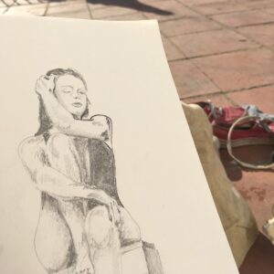 Henriette Confurius Instagram - #barcelona#lastday#badeanzug im Winter 🌞🌞🌞#bleistift#zeichnung
