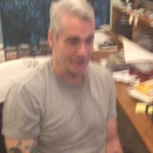 Henry Rollins Instagram - Henry's thoughts on Valentine's Day.
❤️💛💚💙💜🖤❤️💛💚💙💜🖤

#henryrollins #graytshirt #happyvalentinesdayeveryone #henryandheidi