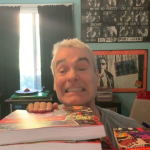 Henry Rollins Instagram - Henry’s new book ‘Stay Fanatic!!! Vol. 1’ is now available! Get your signed copy at henryrollins.com! 🖊📖

#henryrollins #stayfanatic #newbookalert #21361publications #musicobsessed #graytshirt