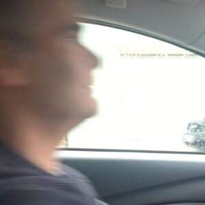 Henry Rollins Instagram - Such a peaceful drive.🤪🚙

#henryrollins #help #kook #letmeoutofthecar #henryandheidi