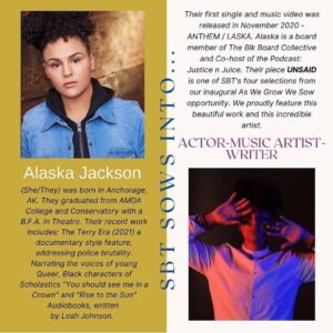 Henry Simmons Instagram - I LOVE this!! This hit my heart. 
Thank you @laska_musik for sharing this.
Incredible!! 👏🏾👏🏾👏🏾👏🏾👏🏾

************REPOST**************
Support Black Theatre sows into Alaska Jackson!

@Laska_Musik’s piece 𝗨𝗡𝗦𝗔𝗜𝗗 is one of SBT's four selections from our inaugural As We Grow We Sow opportunity. We proudly feature this beautiful work and this incredible artist.⁣
⁣
Flip through the carousel for more about Alaska Jackson's insightful artistry and their spoken word piece, UNSAID.⁣

@supportblacktheatre 
@laska_musik 
#AsWeGrowWeSow
#SupportBlackTheatreLA