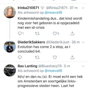 Henry van Loon Instagram - Hahahaha, ons kind mag zelf bepalen of het een jurk aan wil. Of het een roze jas of een blauwe trui aan wil, of op ballet of voetbal wil, that’s all. Zo ben ik zelf overigens ook opgevoed. Maar aangezien mensen hier al van gaan steigeren, ik besef me dat ik me over een aantal zaken nooit heb uitgesproken. Bij deze: 

Ik ben tegen zwarte Piet, 
ik ben pro LGBTQ, 
ik ben tegen racisme, 
ik ben mij bewust van mijn white privilege en ik ben een feminist. 
Nou, als je nu denkt: “Nu vind ik Henry niet meer leuk.” Mooi, breng je kaartjes voor de show maar terug, alles is uitverkocht namelijk en dan kan ik er andere mensen blij mee maken. 👋🏼