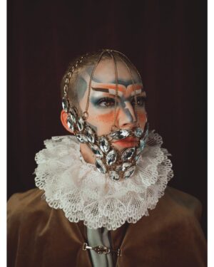 HercuSleaze Instagram - Rembrandt wishes he could have painted me 💎💎💎 I made this “diamond” beard piece by disassembling and relinking a broken necklace I bought at a thrift store. I like that it resembles a fanciful/ impractical piece of armour. 🧵✂️ The ruff collar and velvet cape were also designed and sewn by me for other looks and I re-used them here. 📸 Photographs by me.

#drag #dragking #dragkings #dragartist #canadiandragking #malecontour #maleillusionist #dragkingmakeup #femmeking #localdrag #montrealdrag #dragmtl #canadiandragking #canadiandrag #instadrag #dragphotography #androgynous #genderbender #genderbend #performanceart #queer #queerart #lesbian #dragkingsofinstagram #dragkingvisibility #alldragisvalid