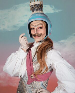 HercuSleaze Instagram - The year is 1783, I’m Etienne Montgolfier, and my brother and I have just invented the first ever vehicle to suspend humans in the air! 🎈🎈🎈

This was my look for the TRAVEL theme / episode of 7 of Call Me Mother! 

I made the hot air balloon (with fabric I hand-dyed) and commissioned a tailor to make me the jacket, vest and pants. 

📸 Photos by me

#callmemotherseason #callmemother1 #montgolfier #hotairballooncostume #dragking #dragkings #dragartist #dragqueen #montrealdrag #dragmtl #canadiandragking #canadiandrag #dragkingvisibility #alldragisvalid