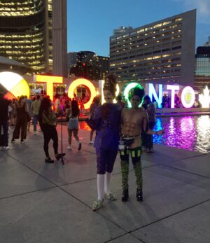 HercuSleaze Instagram - I had so much fun at @pridetoronto!!! 🌈 It was a joy to perform alongside and hang out with my fav kings & queens (many of whom I forgot to get pics with- was too busy living in the moment!) HAPPY PRIDE Y’ALL! Keep living your truth 
🖤🤎❤️🧡💛💚💙💜🩵🤍🩷 
#dragkings #dragking #torontopride #pride #pridemonth #dragshow #dragartist