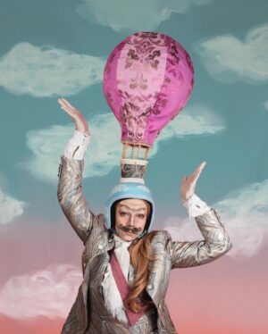 HercuSleaze Instagram - The year is 1783, I’m Etienne Montgolfier, and my brother and I have just invented the first ever vehicle to suspend humans in the air! 🎈🎈🎈

This was my look for the TRAVEL theme / episode of 7 of Call Me Mother! 

I made the hot air balloon (with fabric I hand-dyed) and commissioned a tailor to make me the jacket, vest and pants. 

📸 Photos by me

#callmemotherseason #callmemother1 #montgolfier #hotairballooncostume #dragking #dragkings #dragartist #dragqueen #montrealdrag #dragmtl #canadiandragking #canadiandrag #dragkingvisibility #alldragisvalid