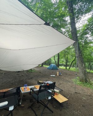 Hideo Ishiguro Instagram - 🏕 
キャンプ
他のキャンパーが居ないから貸切状態で、楽しめました。
虫も全然よってこなくて快適。
焼き鳥の焼き方、旅番組で修行したことがあって、ここで生かされるとは😂