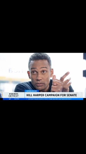Hill Harper Instagram - I had a wonderful discussion on CBS Detroit about our US Senate campaign! 
I'm committed to fighting for Universal Healthcare, Women's Reproductive Freedom, Common Sense Gun Laws, The John Lewis Voting Rights Act, and the PRO Act for Union Strength and ending Citizens United!
Make your voice heard in the Michigan Democratic Primary on Tuesday, August 6th. Remember, Early In-Person Voting begins July 27th. Let's create the change we need! 🗳️
