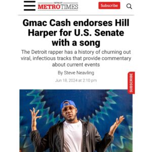 Hill Harper Instagram - Thrilled to announce GMAC Cash has endorsed our campaign for the U.S. Senate in Michigan! Check out his new hit song ‘Vote Hill Harper,’ out now. Remember to vote in the Michigan Democratic Primary on August 6th! 💙💙#HillHarperForSenate #MISeat #VoteHillHarper