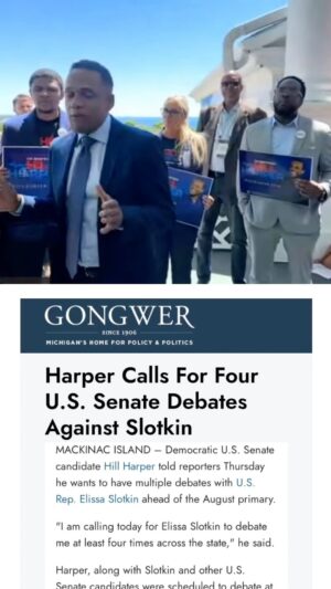 Hill Harper Instagram - @elissaslotkin @repslotkin Im calling for a debate in 4 locations across the state of Michigan. Michigan voters in every corner of the state deserve to be informed about the candidates that would occupy our open US Senate seat. You pulling out of debates & candidate forums is disrespectful to the Michigan voter and democratic process. Michiganders and voters deserve better. #BELIEVEINBETTER
