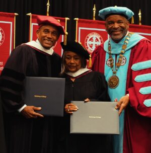 Hill Harper Instagram - Happy Mother’s Day to all of you amazing moms! We have because you give. Thank you. Sending love, light and blessings. 
Last week, as Mother’s Day approached, I had the incredible honor of receiving an honorary doctorate along with my mother at her alma mater, Talladega College. I’m not sure how rare mother/son honorary doctorates are, but it was amazing for us! This occasion holds a profound significance, as it underscores the invaluable influence my mother has had on my life. Dr. Marilyn Hill Harper is not just a trailblazer; she has been my guiding light. She wrote a book which gave me permission to write mine. She taught young people as a professor which showed me the value of starting my youth based foundation. She worked hard, which showed me what I was expected to do. All that she is, including her intelligence and courage in the face of sexism & racism, whether overt or subtle, have paved the way for my achievements. Her discipline, hard work, creativity, and desire to make the world better are nothing short of inspiring. So here’s to you, Mom—Happy Mother’s Day, Dr. Marilyn Hill Harper! Thank you for all you have done for me and our family! You are truly remarkable.
#mothersday