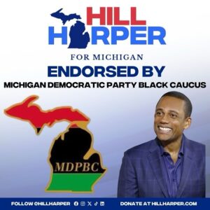 Hill Harper Instagram - 🚨 HUGE NEWS! 🚨I am thrilled to announce that I’ve been endorsed by the Michigan Democratic Party Black Caucus! 🙌🏾 This is a monumental step for our campaign. Visit HelpHillWin.com to support us and ensure we win the Michigan Democratic Primary on August 6th. Let’s make history together! 💙 #HillForSenate #MDPBlackCaucus #August6 #HelpHillWin
